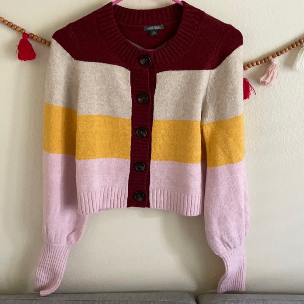 Button up sweater